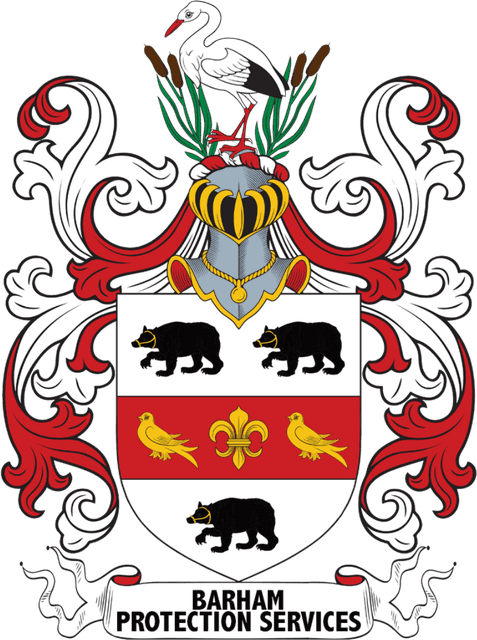 The Barham Protection Services crest